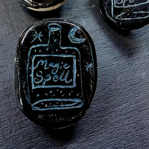 Magic Spell Potion Bottle - Ceramic Brooch