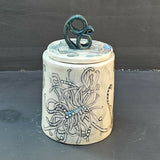 Fruitfulness - lidded pot - handmade ceramic