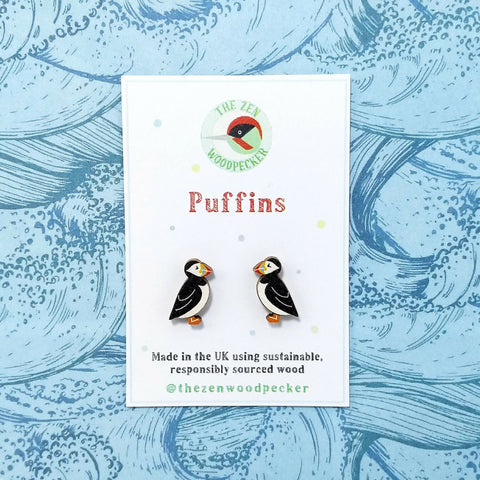 Puffin Earrings