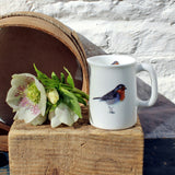 Robin quarter pint bone china jug