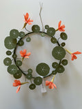 Nasturtium Wreath - Paper Sculpture