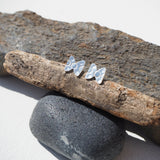 Tiny Silver Bowtie Earring Studs