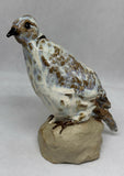 Original Handmade Stoneware Ring Dove - Ceramic Sculpture