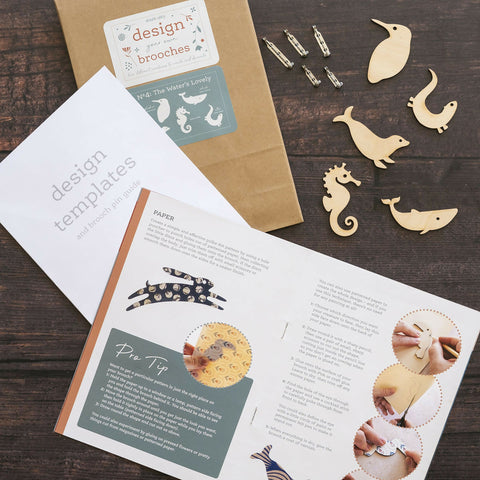 Design Your Own Brooches Kit - The Water's Lovely