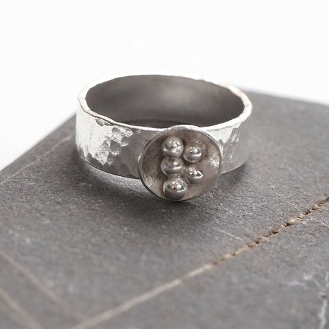 Sterling Silver Nest Ring - Size M