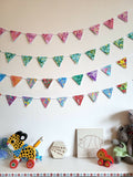 multi-coloured bunting - close up