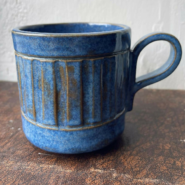 Handmade Sea Foam Blue Ceramic Cup