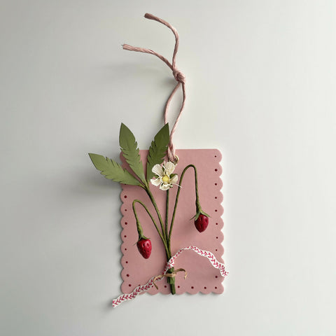 Keepsake Hanging Wild Strawberry - Flower Sculpture