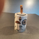Magic Village Lidded Jar- handmade ceramic