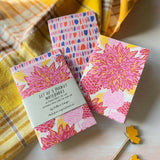 Pink Dahlia A6 Pocket Notebook Set