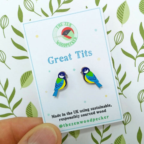 Great Tit Earrings