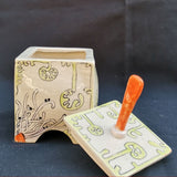 New Beginnings Lidded Jar - handmade ceramic