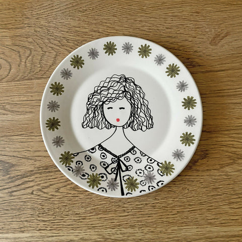Illustrated Vintage Plate - GLORIA