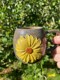 Handmade Ceramic Sunflower Cup