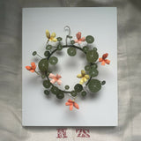 Nasturtium Wreath - Paper Sculpture