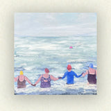 Girls To The Buoy - Original Painting - Acrylic on Board