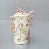 Summer of Love Lidded Jar - Handmade Ceramic