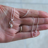 Solid Silver Teardrop Pendant Necklace