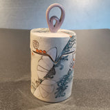 Wings of Love keepsake pot - handmade ceramic