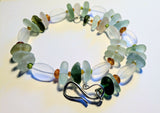 Seaglass and Carnelian Necklace
