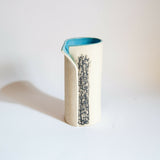 Collared vase turq 01