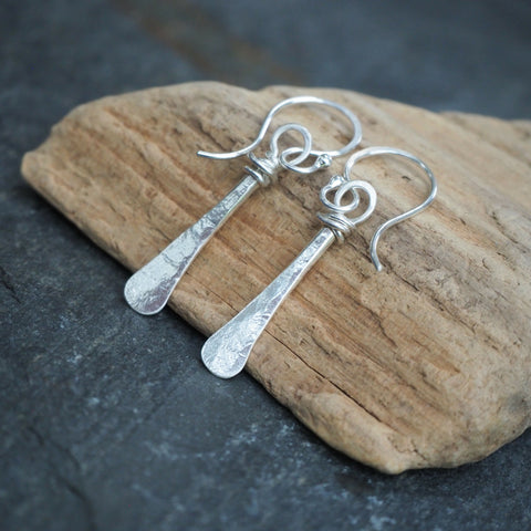 Earrings - Forged Silver Earrings