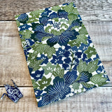 Blue & Green Floral Kimono Silk - Journal
