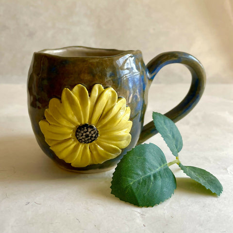 Handmade Ceramic Sunflower Cup