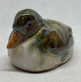 Small Glazed Ceramic Stoneware Duck
