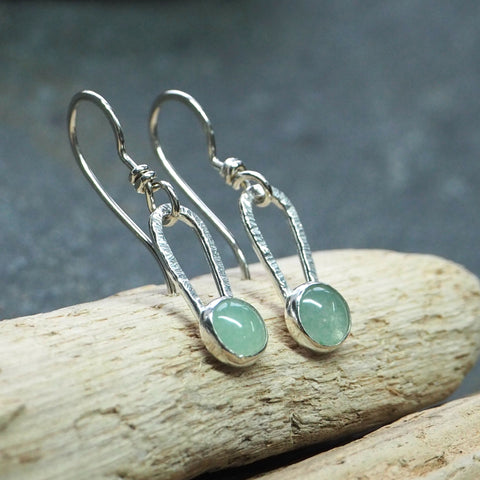 Green Aventurine Dangle Earrings