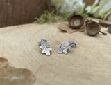 Silver Oak Leaf Earrings by Curious Magpie Jewellery (3)