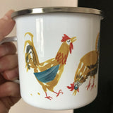 Cockerels - Enamel Mug
