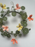 Nasturtium Wreath - Paper Sculpture