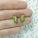 Green Woodpecker Earrings