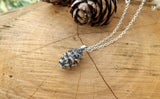 Curious Magpie Silver Pinecone Necklace 3