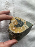 Heart Shaped Hand Painted Wooden Box