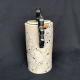Garden Angel Lidded Jar- handmade ceramic