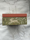 Leaping Hare - Hand Painted Wooden Box