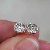Starburst Floral Silver Studs