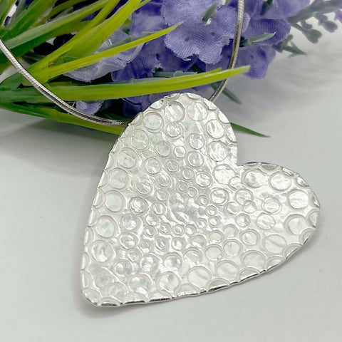 Sterling Silver Heart Pendant Necklace