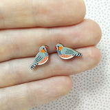 Zebra Finch Earrings