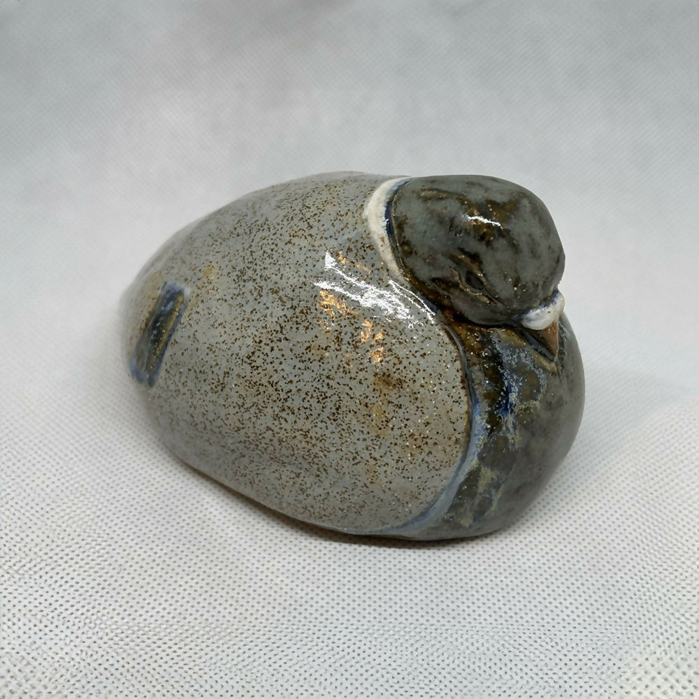 Small Stoneware Pigeon - Handmade in Devon - Ceramic Sculpture
