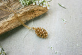 Gold Pinecone Necklace by Curious Magpie 4