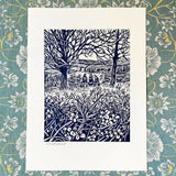 Friendship - Lino Print