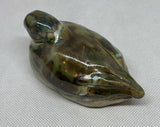 Small Glazed Ceramic Stoneware Duck
