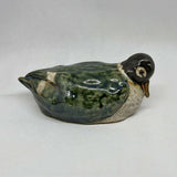 Original Handmade Stoneware Wild Duck - Ceramic Sculpture