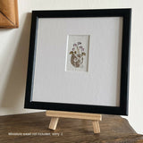 Cyclamen Pot - Original Framed Miniature Botanical Ink Painting