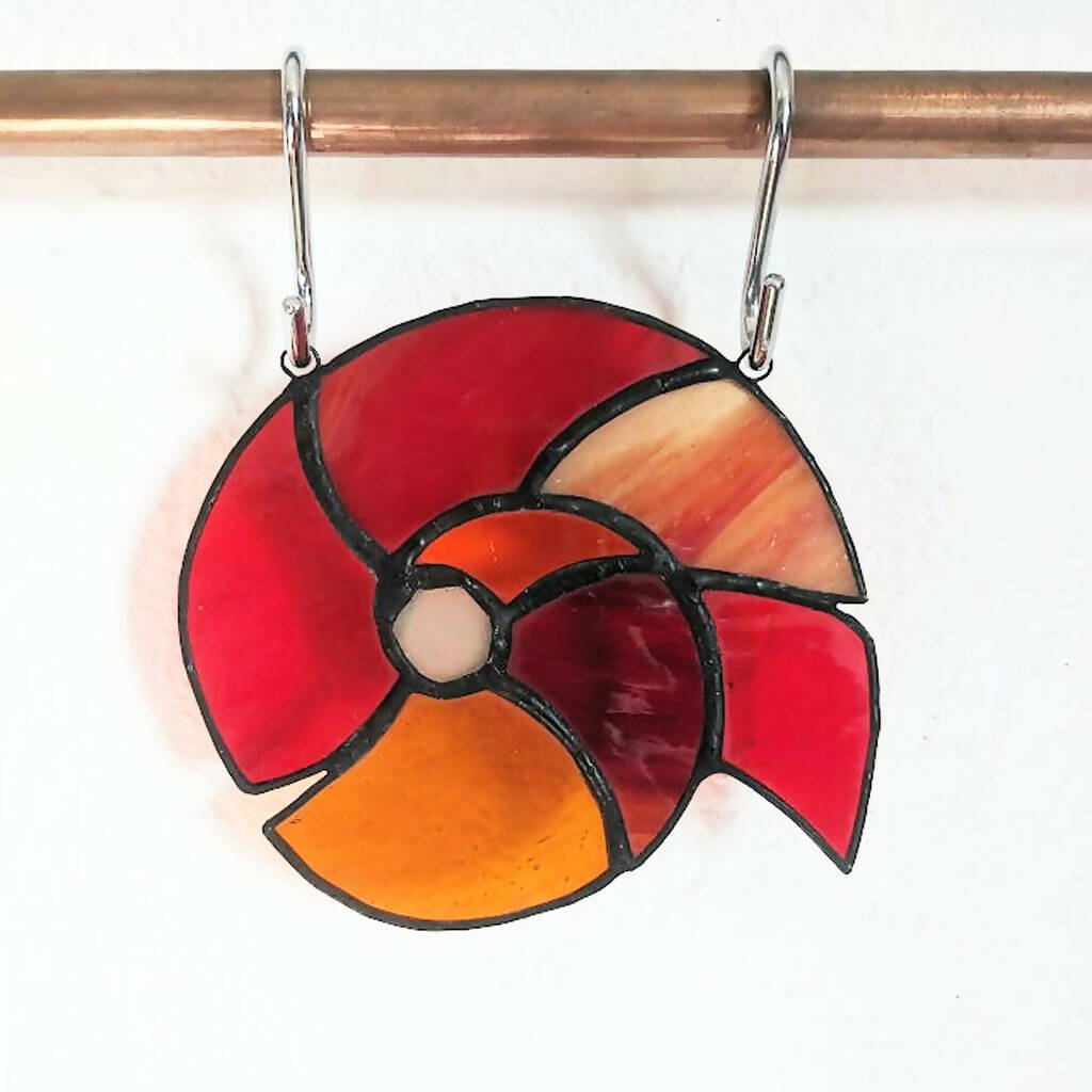 Ammonite - Stained Glass