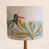 Oystercatcher Lampshade - Screen Printed and Embroidered - Medium