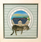 The Porthole Cat - Original Painting
